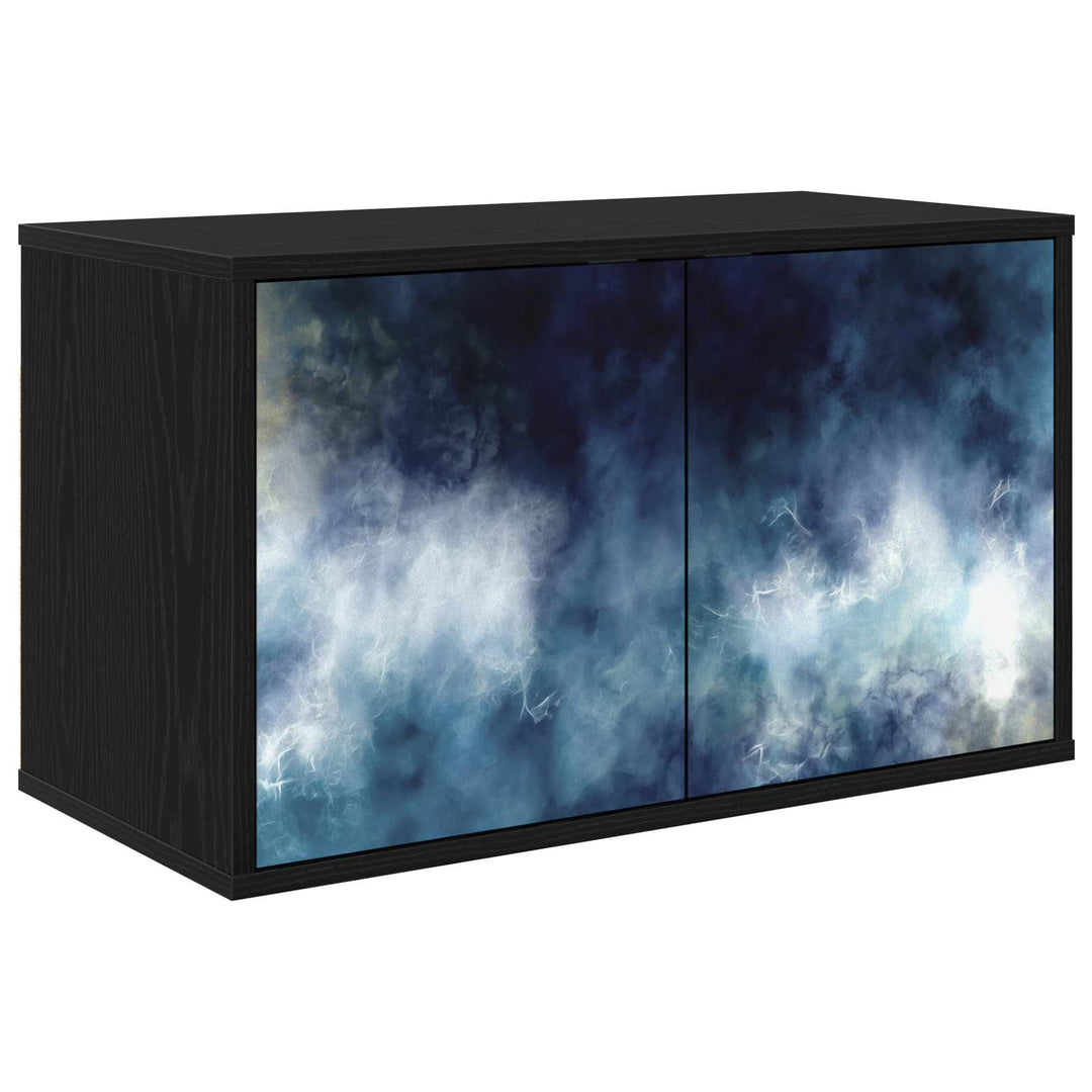 Væghængt TV Skab RAALTE 69 x 33 x 40 cm Sort eg Konstrueret træ
