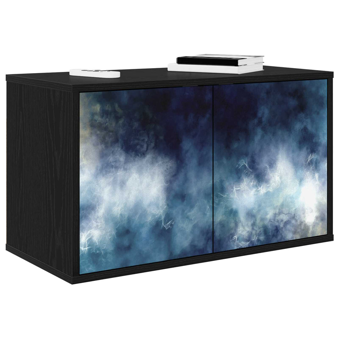 Væghængt TV Skab RAALTE 69 x 33 x 40 cm Sort eg Konstrueret træ