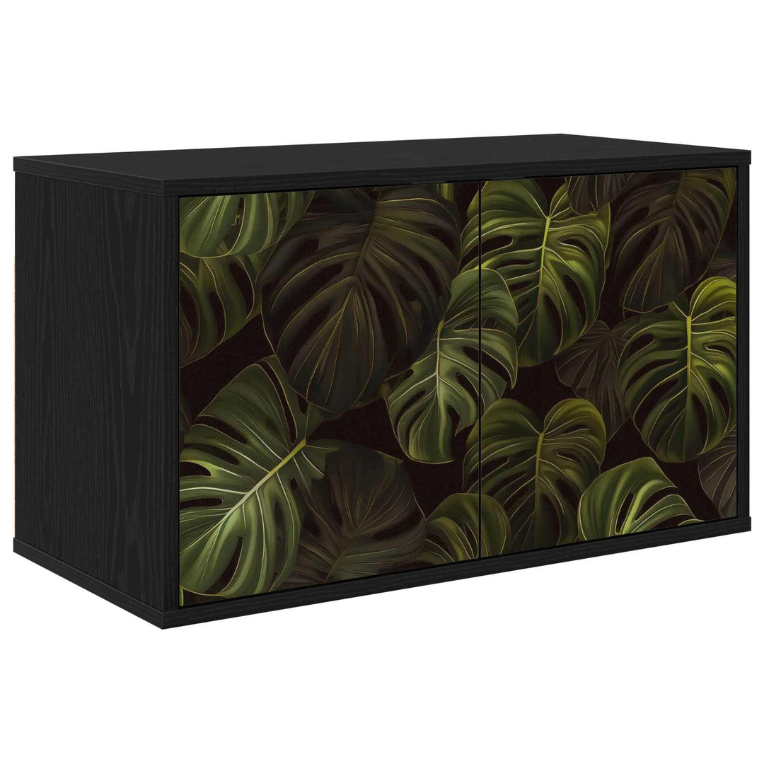 Væghængt TV Skab ELBURG 69 x 33 x 40 cm Sort eg Konstrueret træ
