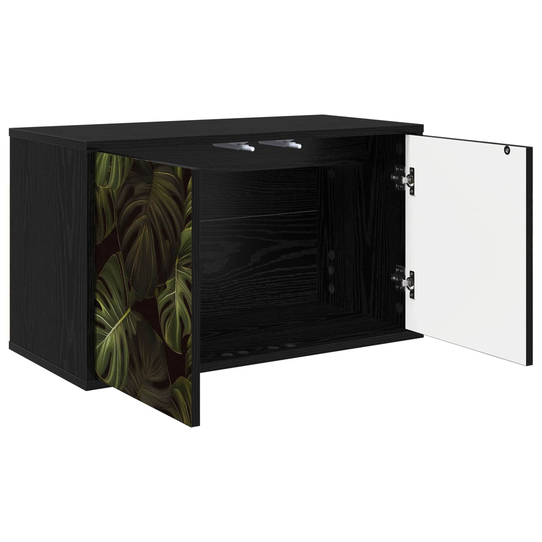 Væghængt TV Skab ELBURG 69 x 33 x 40 cm Sort eg Konstrueret træ