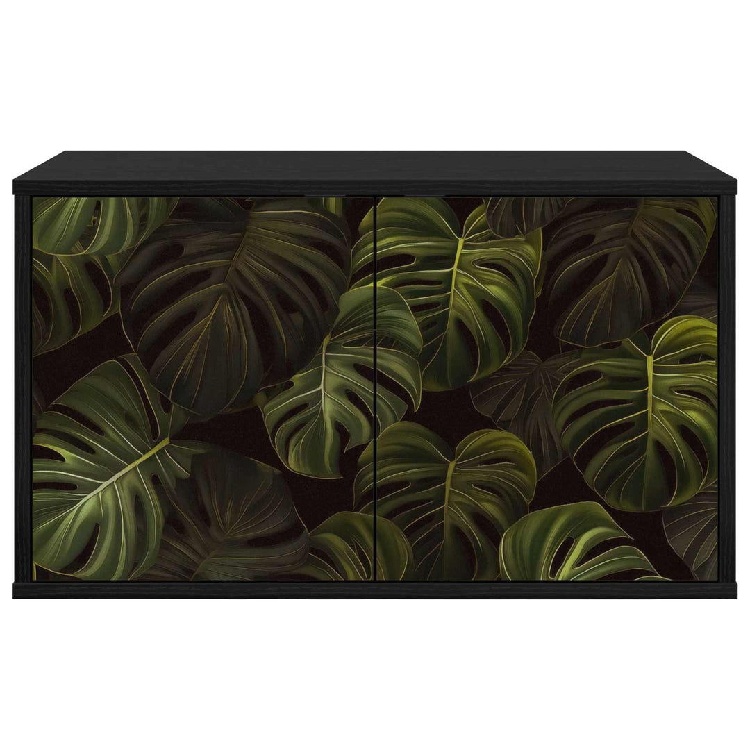Væghængt TV Skab ELBURG 69 x 33 x 40 cm Sort eg Konstrueret træ
