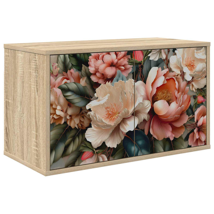 Væghængt TV Skab BORNE 69 x 33 x 40 cm Sonoma-eg