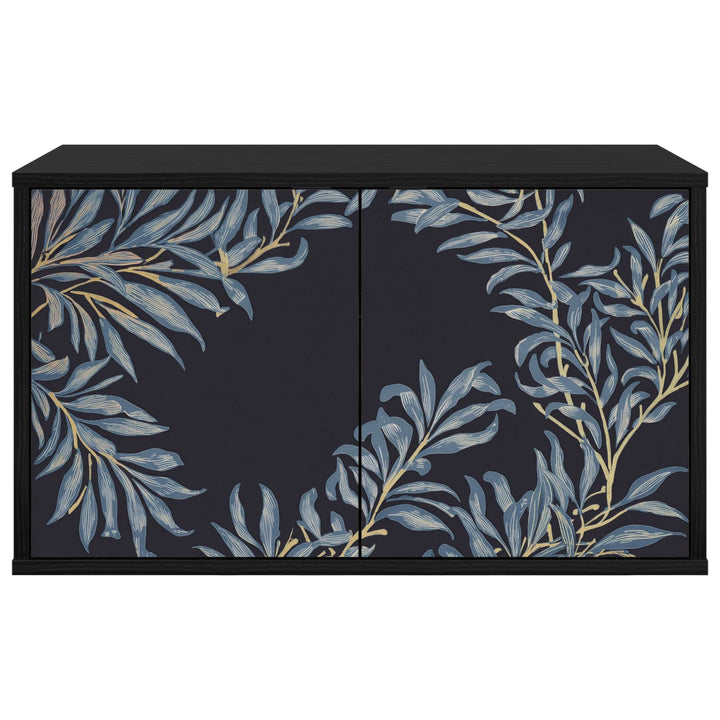 Væghængt TV Skab DOKKUM 69 x 33 x 40 cm Sort eg Konstrueret træ