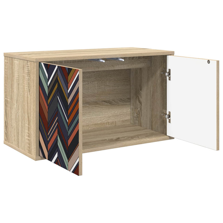 Væghængt TV Skab OMMEN 69 x 33 x 40 cm Sonoma-eg