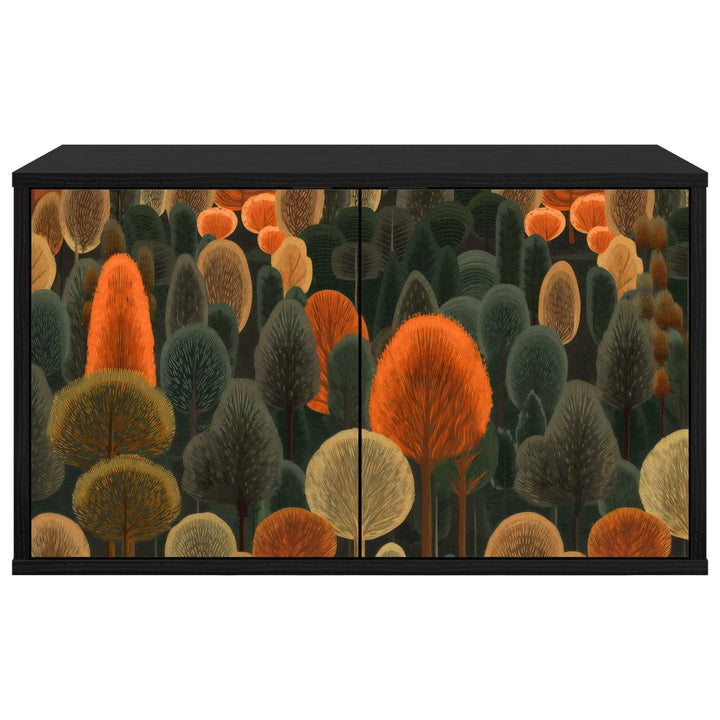 Væghængt TV Skab ZAANDAM 69 x 33 x 40 cm Sort eg