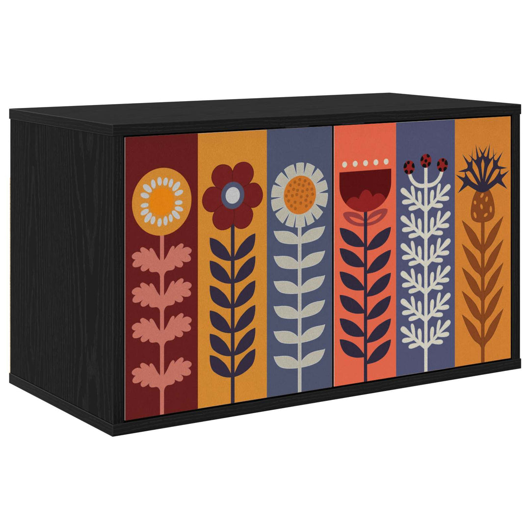 Væghængt TV Skab ESSEN 69 x 33 x 40 cm Sort eg Konstrueret træ