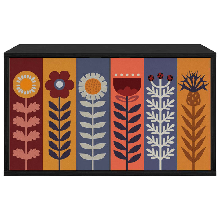 Væghængt TV Skab ESSEN 69 x 33 x 40 cm Sort eg Konstrueret træ