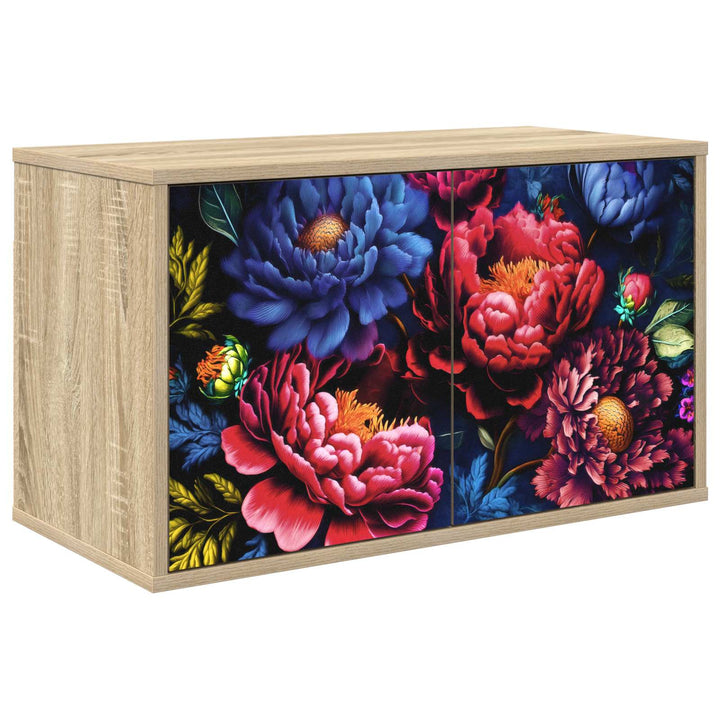Væghængt TV Skab KIEL 69 x 33 x 40 cm Sonoma-eg Konstrueret træ