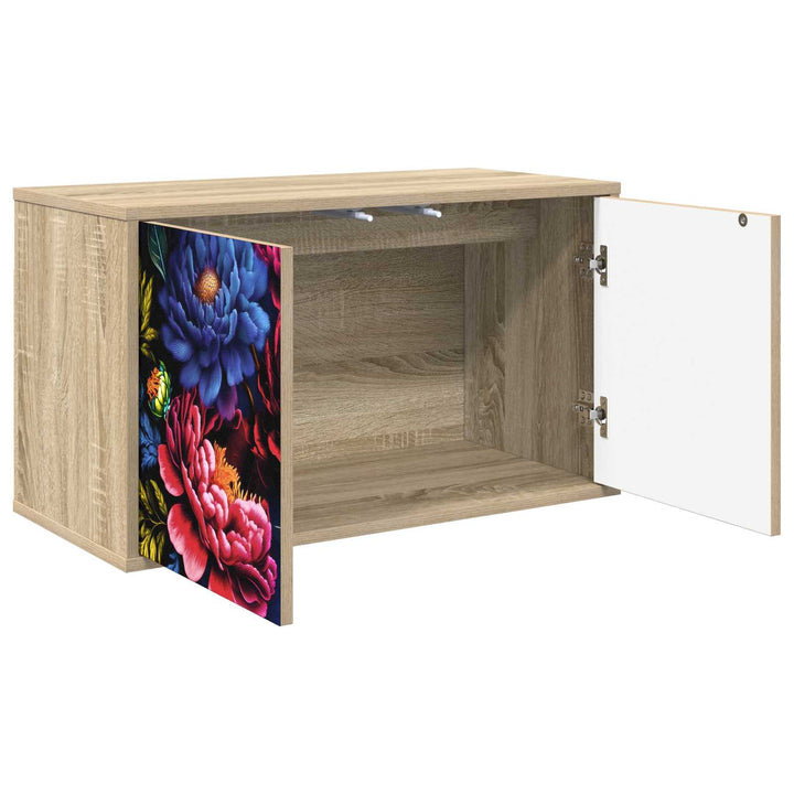 Væghængt TV Skab KIEL 69 x 33 x 40 cm Sonoma-eg Konstrueret træ
