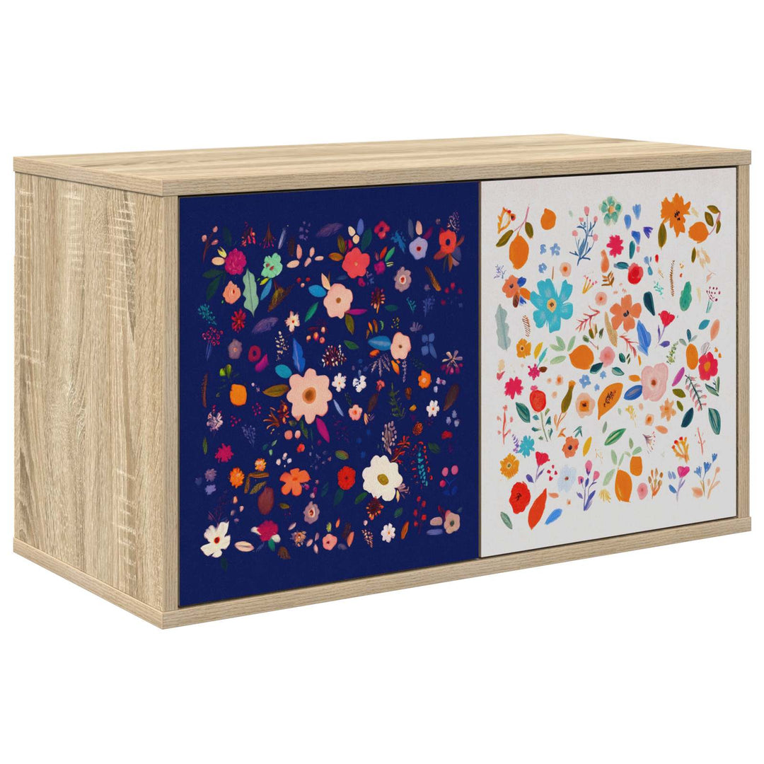 Væghængt TV Skab MAINZ 69 x 33 x 40 cm Sonoma-eg