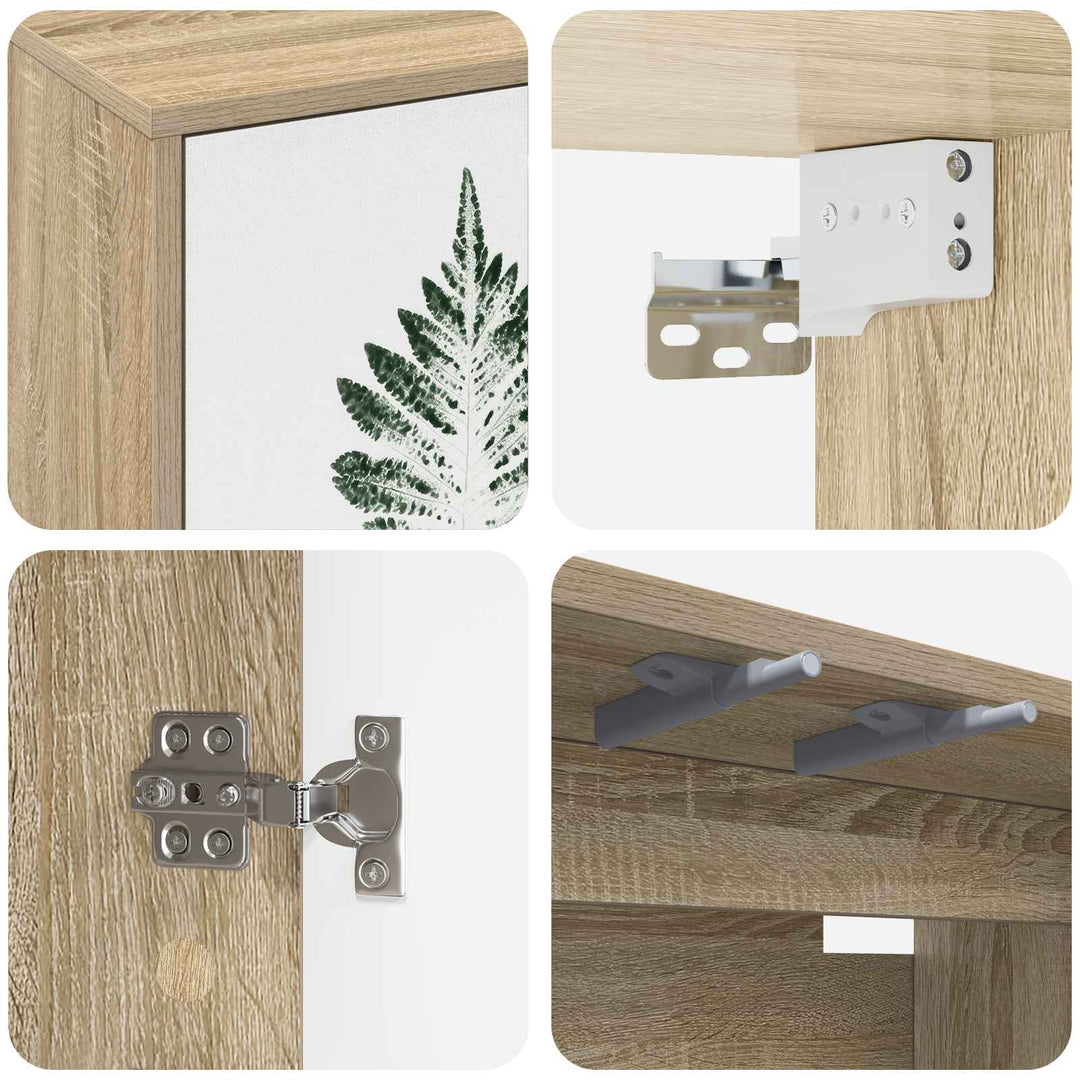 Væghængt TV Skab HANAU 69 x 33 x 40 cm Sonoma-eg