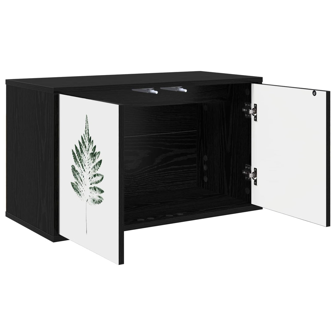 Væghængt TV Skab HANAU 69 x 33 x 40 cm Sort eg Konstrueret træ