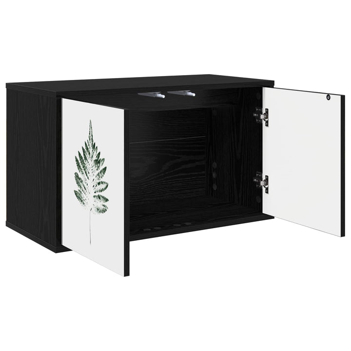 Væghængt TV Skab HANAU 69 x 33 x 40 cm Sort eg Konstrueret træ