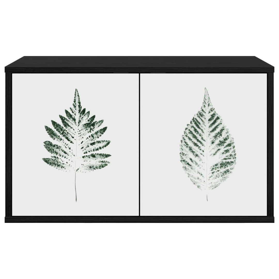 Væghængt TV Skab HANAU 69 x 33 x 40 cm Sort eg Konstrueret træ