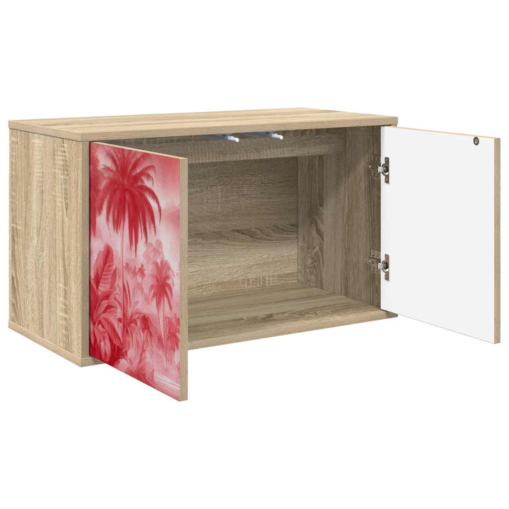 Væghængt TV Skab AACHEN 69 x 33 x 40 cm Sonoma-eg