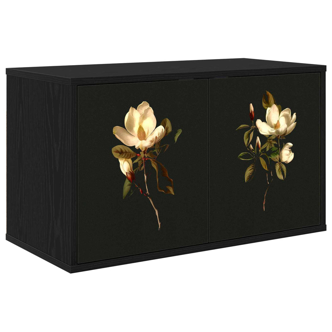 Væghængt TV Skab BREMEN 69 x 33 x 40 cm Sort eg Konstrueret træ