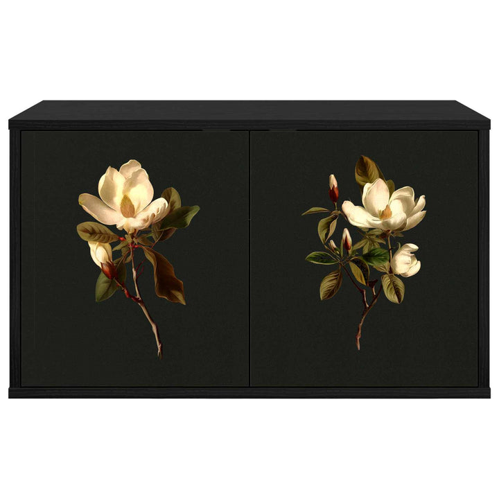Væghængt TV Skab BREMEN 69 x 33 x 40 cm Sort eg Konstrueret træ