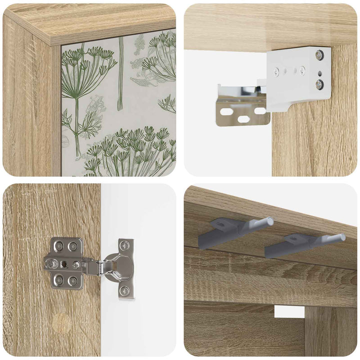 Væghængt TV Skab GOTHA 69 x 33 x 40 cm Sonoma-eg