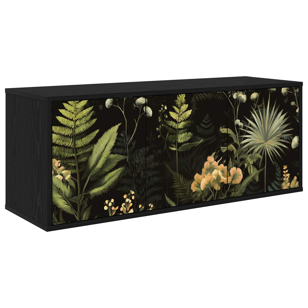Væghængt TV Skab RHENEN 102 x 33 x 40 cm Sort eg