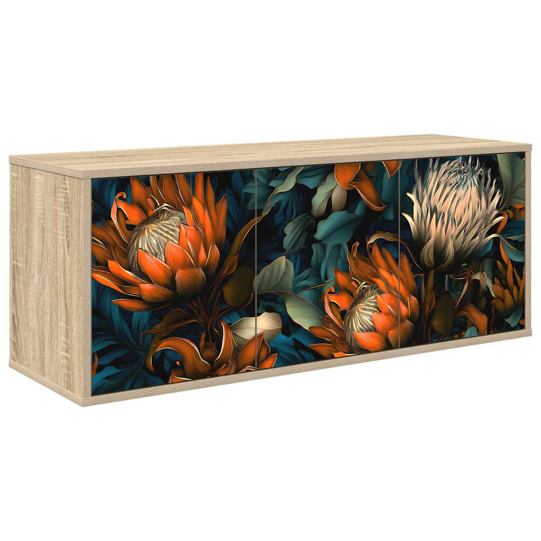 Væghængt TV Skab LOCHEM 102 x 33 x 40 cm Sonoma-eg