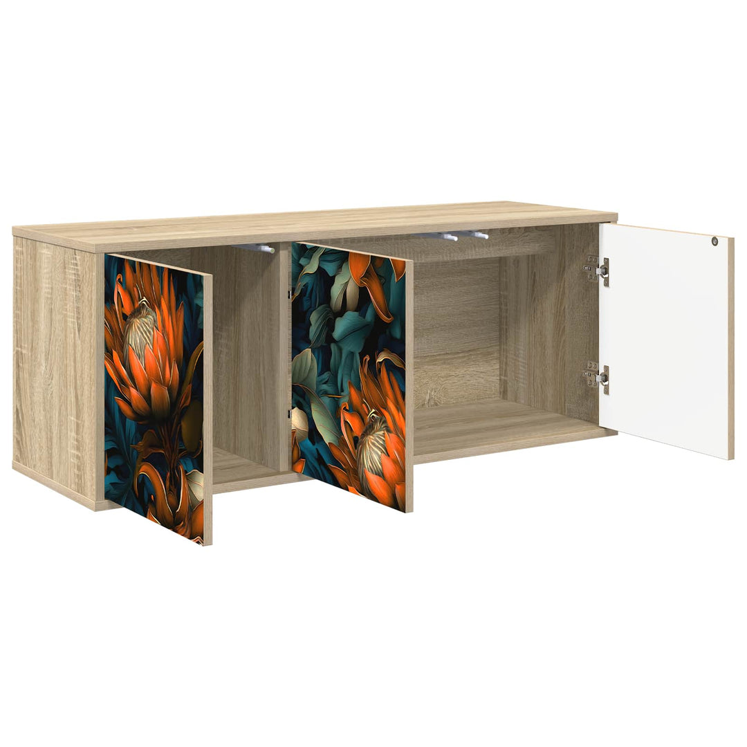 Væghængt TV Skab LOCHEM 102 x 33 x 40 cm Sonoma-eg