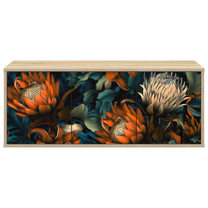 Væghængt TV Skab LOCHEM 102 x 33 x 40 cm Sonoma-eg