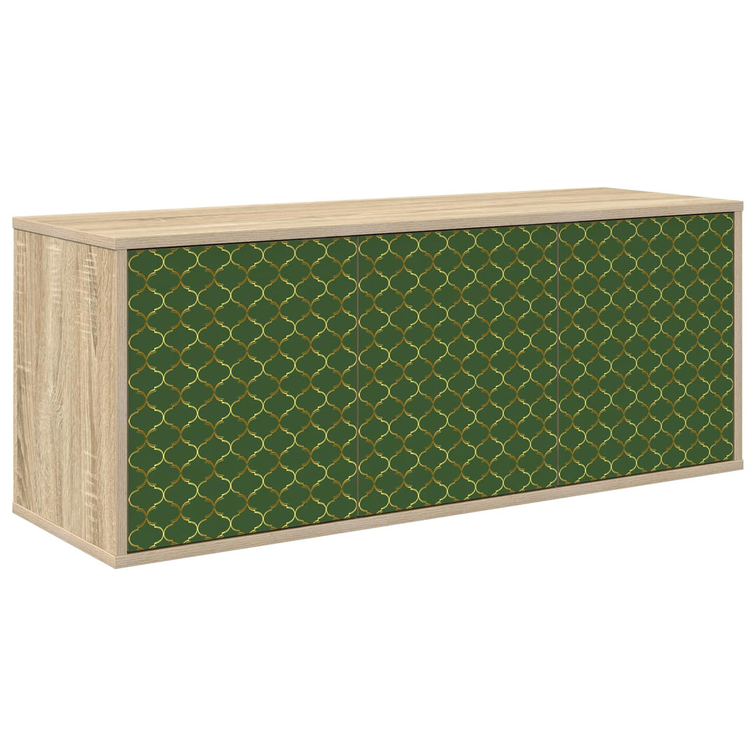 Væghængt TV Skab GELEEN 102 x 33 x 40 cm Sonoma-eg