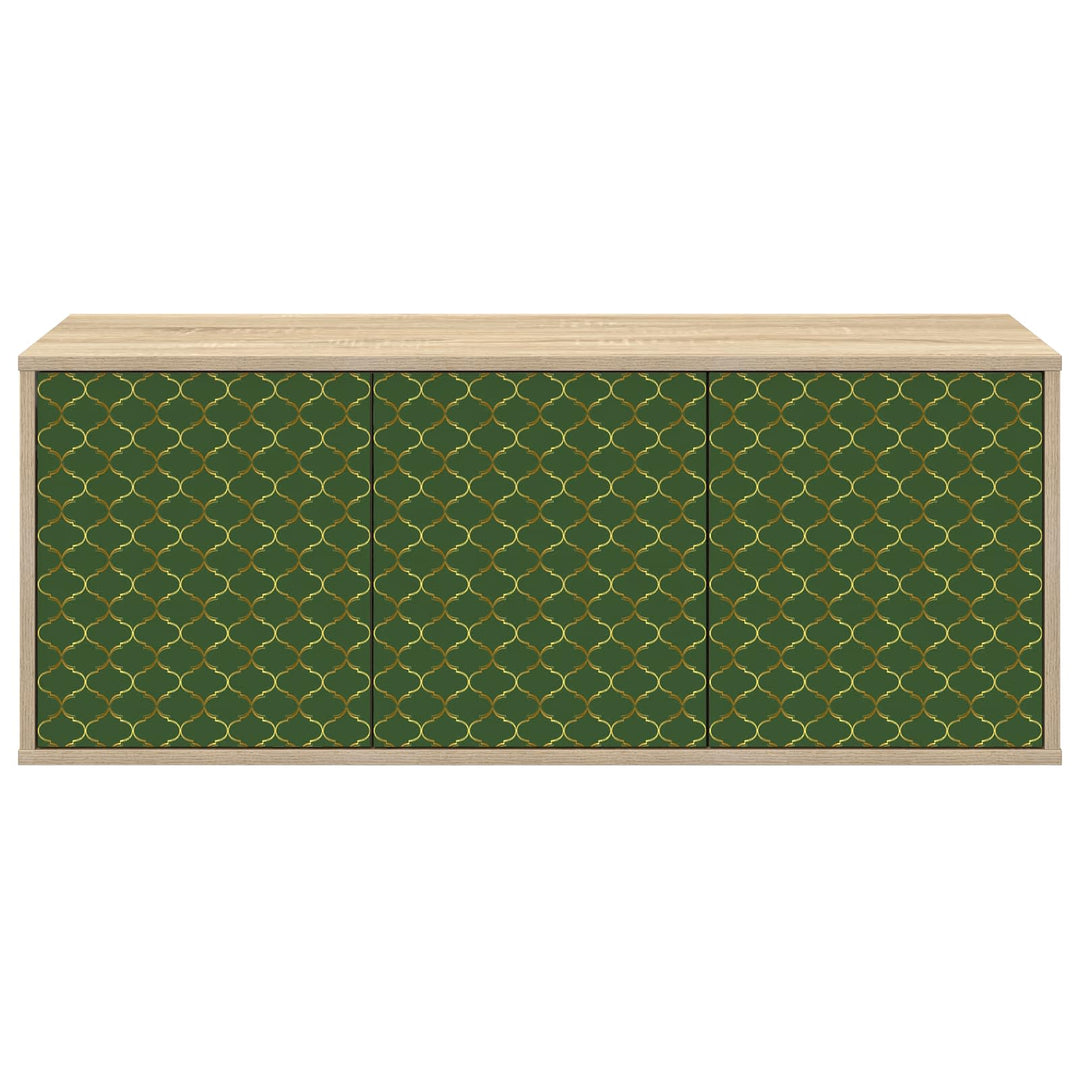 Væghængt TV Skab GELEEN 102 x 33 x 40 cm Sonoma-eg