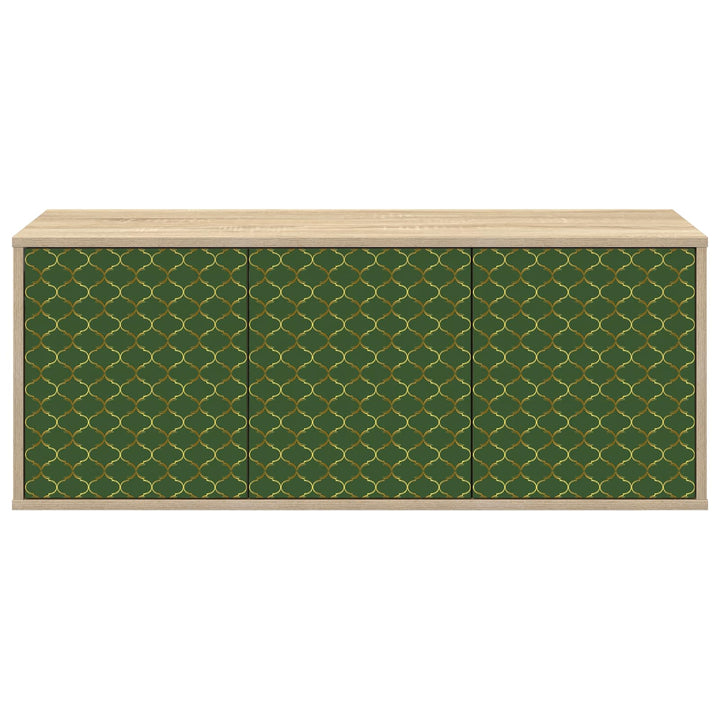 Væghængt TV Skab GELEEN 102 x 33 x 40 cm Sonoma-eg