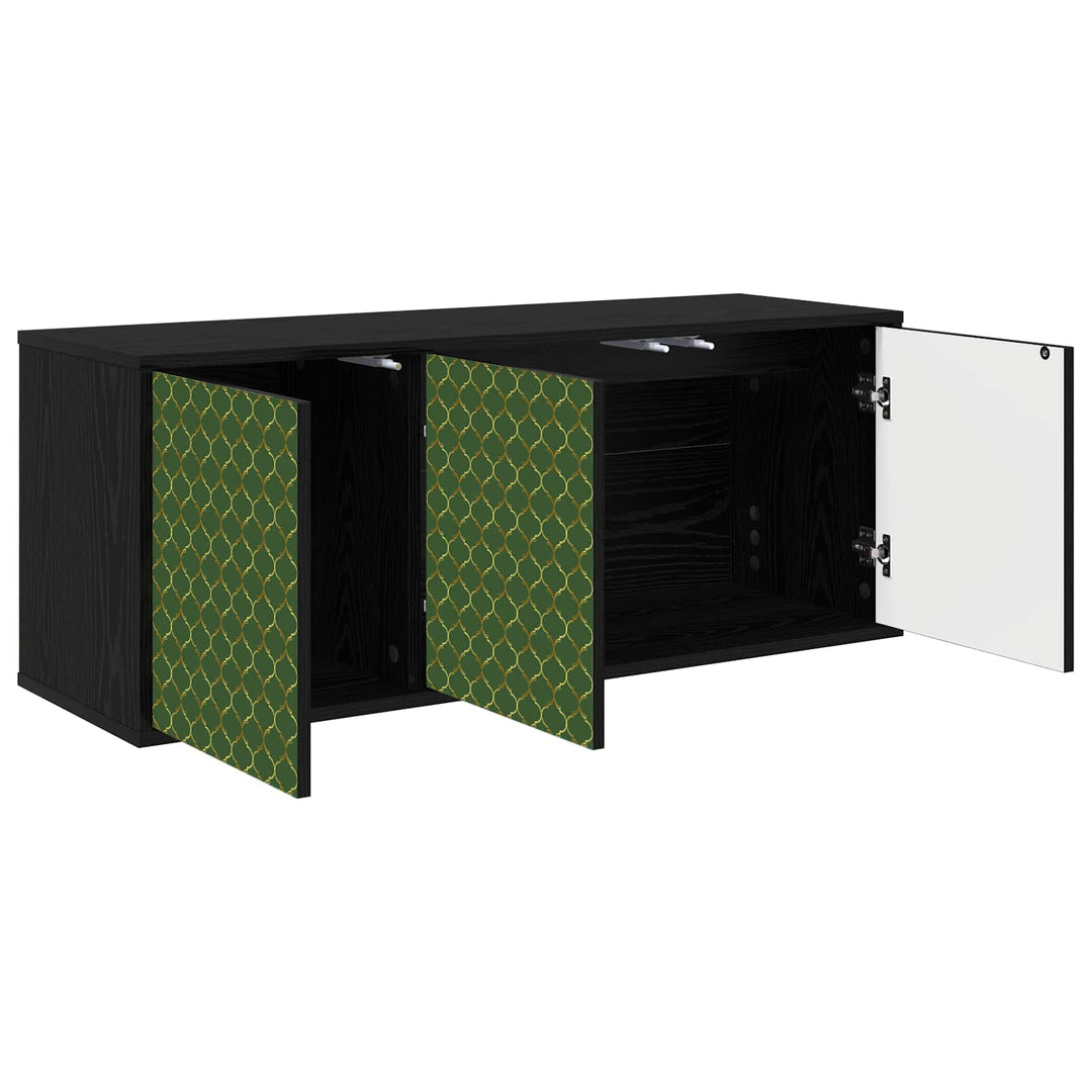 Væghængt TV Skab GELEEN 102 x 33 x 40 cm Sort eg
