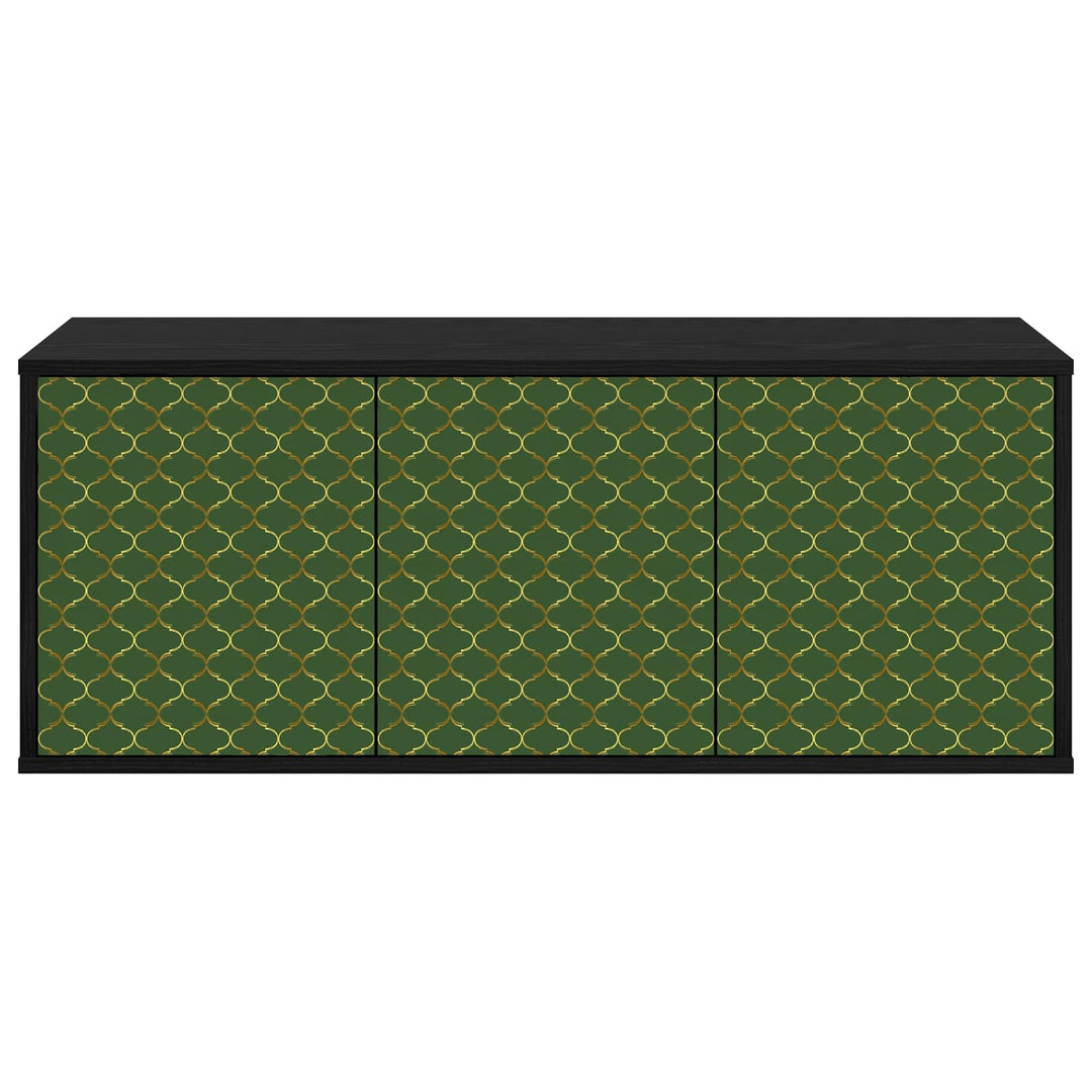 Væghængt TV Skab GELEEN 102 x 33 x 40 cm Sort eg