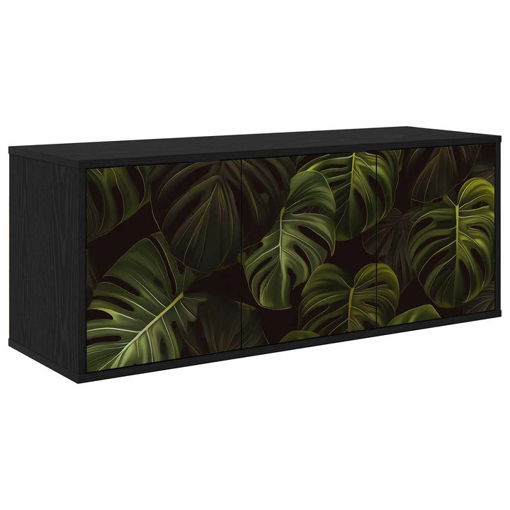 Væghængt TV Skab ELBURG 102 x 33 x 40 cm Sort eg