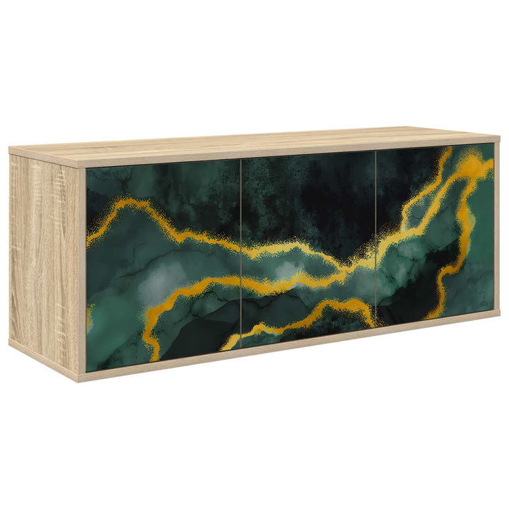 Væghængt TV Skab WIJHE 102 x 33 x 40 cm Sonoma-eg