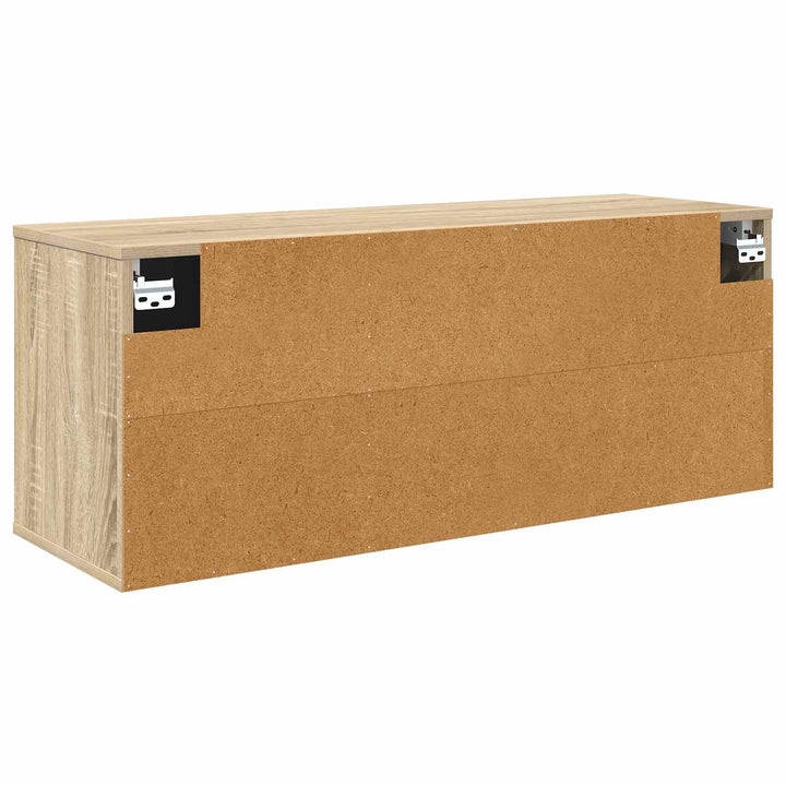 Væghængt TV Skab WIJHE 102 x 33 x 40 cm Sonoma-eg