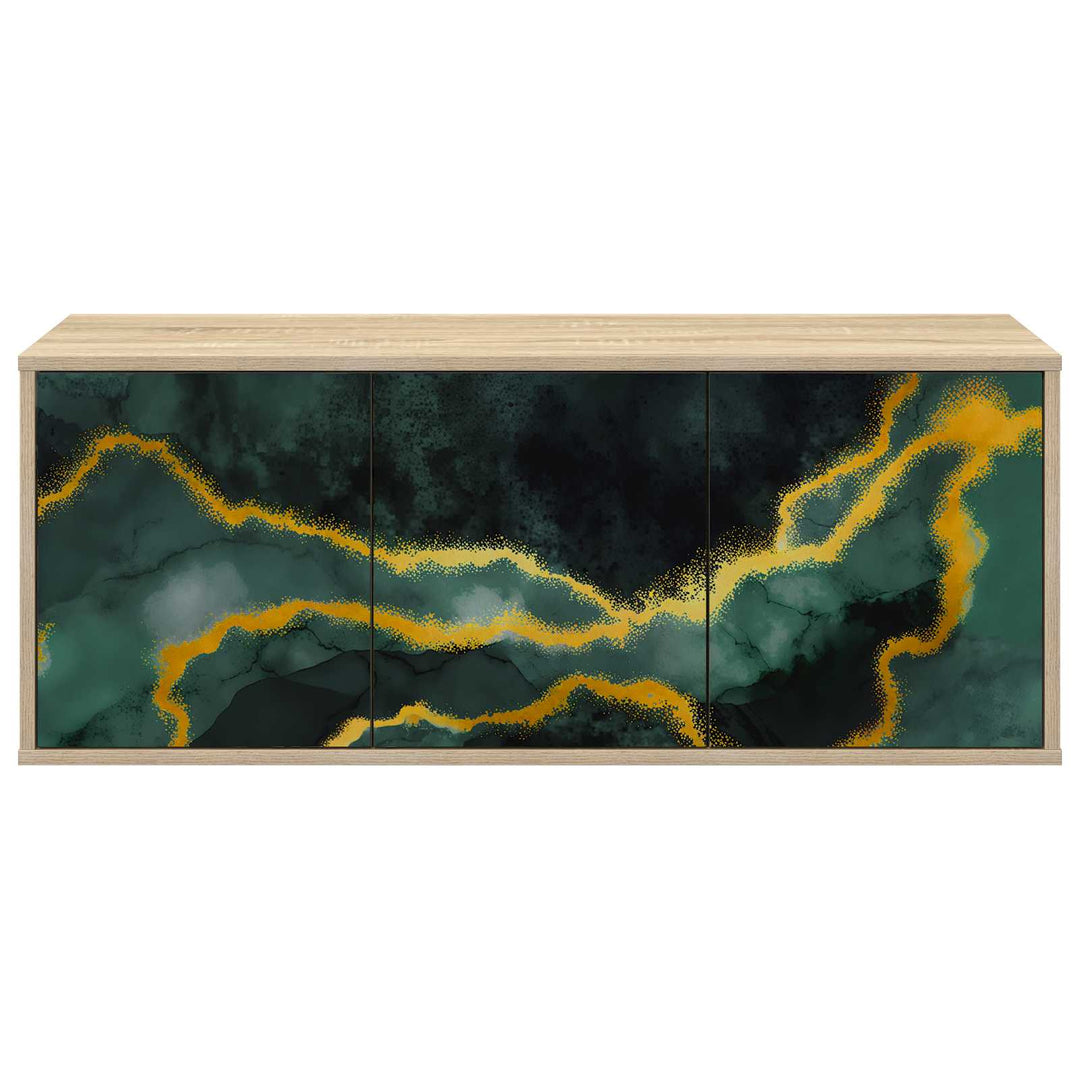 Væghængt TV Skab WIJHE 102 x 33 x 40 cm Sonoma-eg