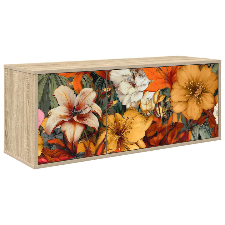 Væghængt TV Skab GENNEP 102 x 33 x 40 cm Sonoma-eg