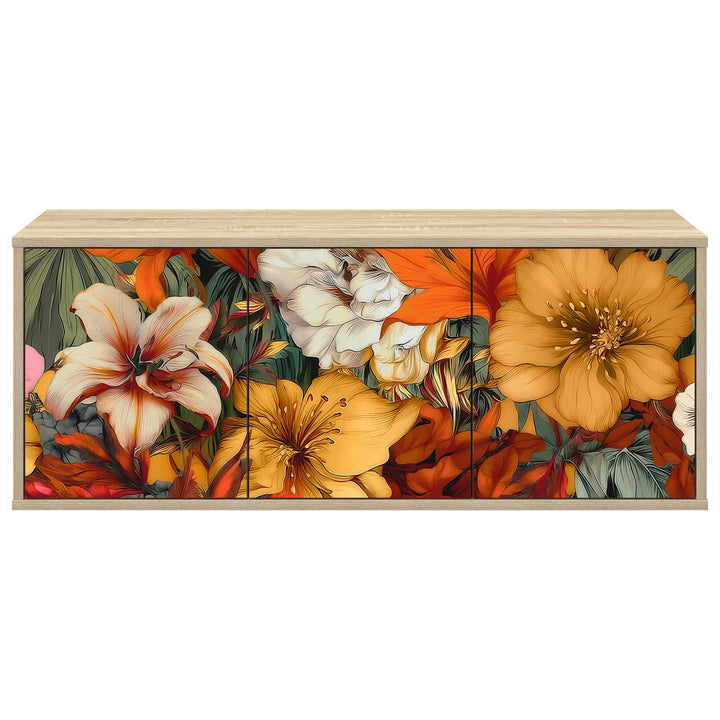 Væghængt TV Skab GENNEP 102 x 33 x 40 cm Sonoma-eg