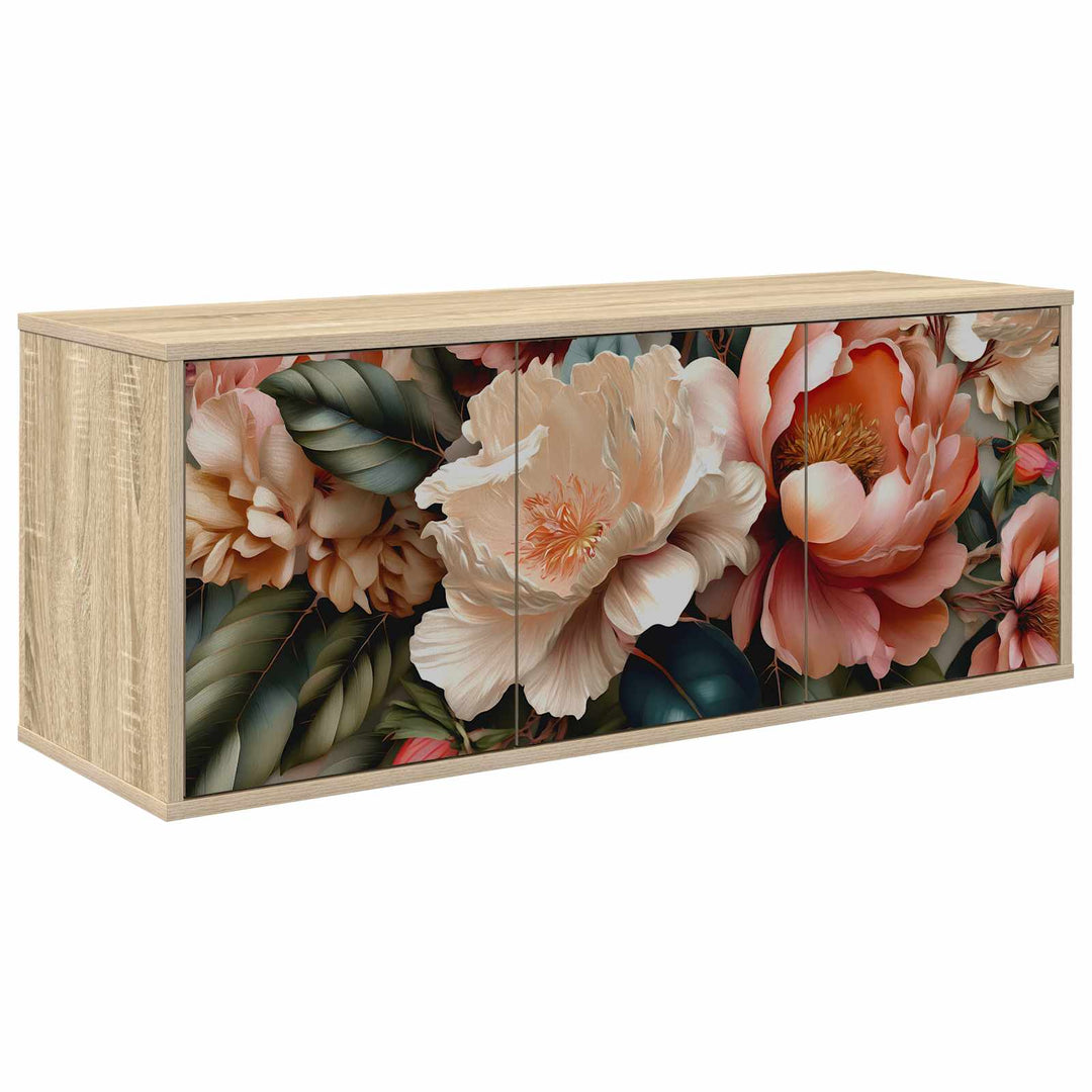 Væghængt TV Skab BORNE 102 x 33 x 40 cm Sonoma-eg