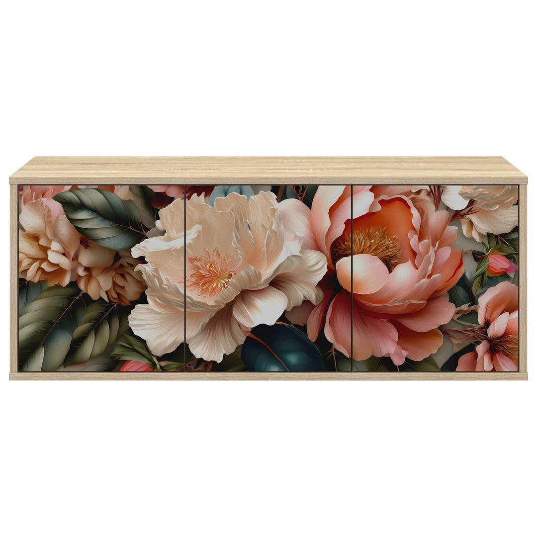 Væghængt TV Skab BORNE 102 x 33 x 40 cm Sonoma-eg