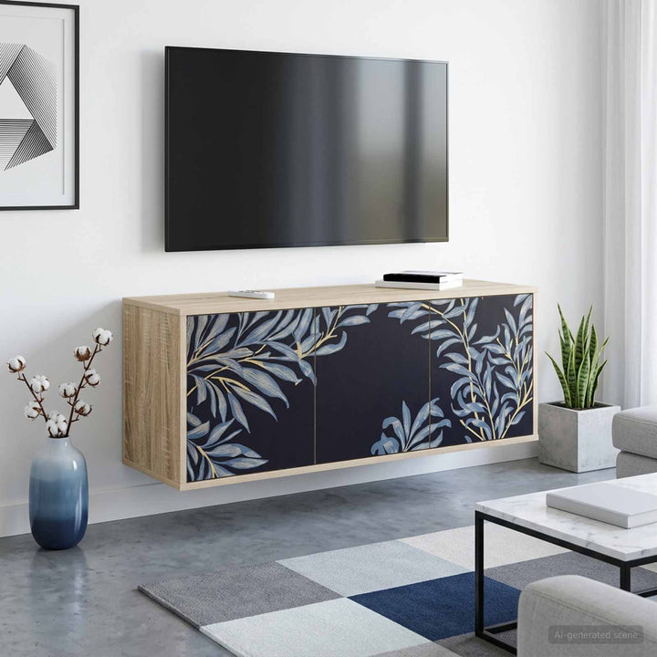 Væghængt TV Skab DOKKUM 102 x 33 x 40 cm Sonoma-eg