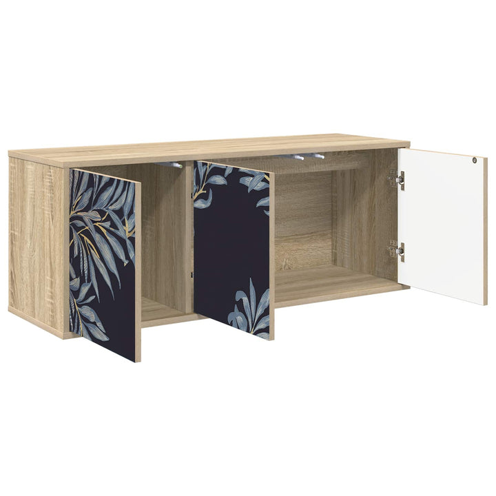 Væghængt TV Skab DOKKUM 102 x 33 x 40 cm Sonoma-eg