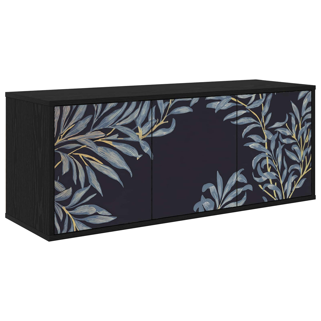 Væghængt TV Skab DOKKUM 102 x 33 x 40 cm Sort eg