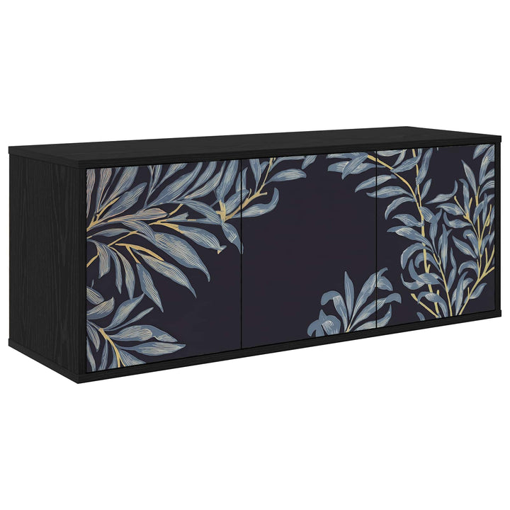 Væghængt TV Skab DOKKUM 102 x 33 x 40 cm Sort eg