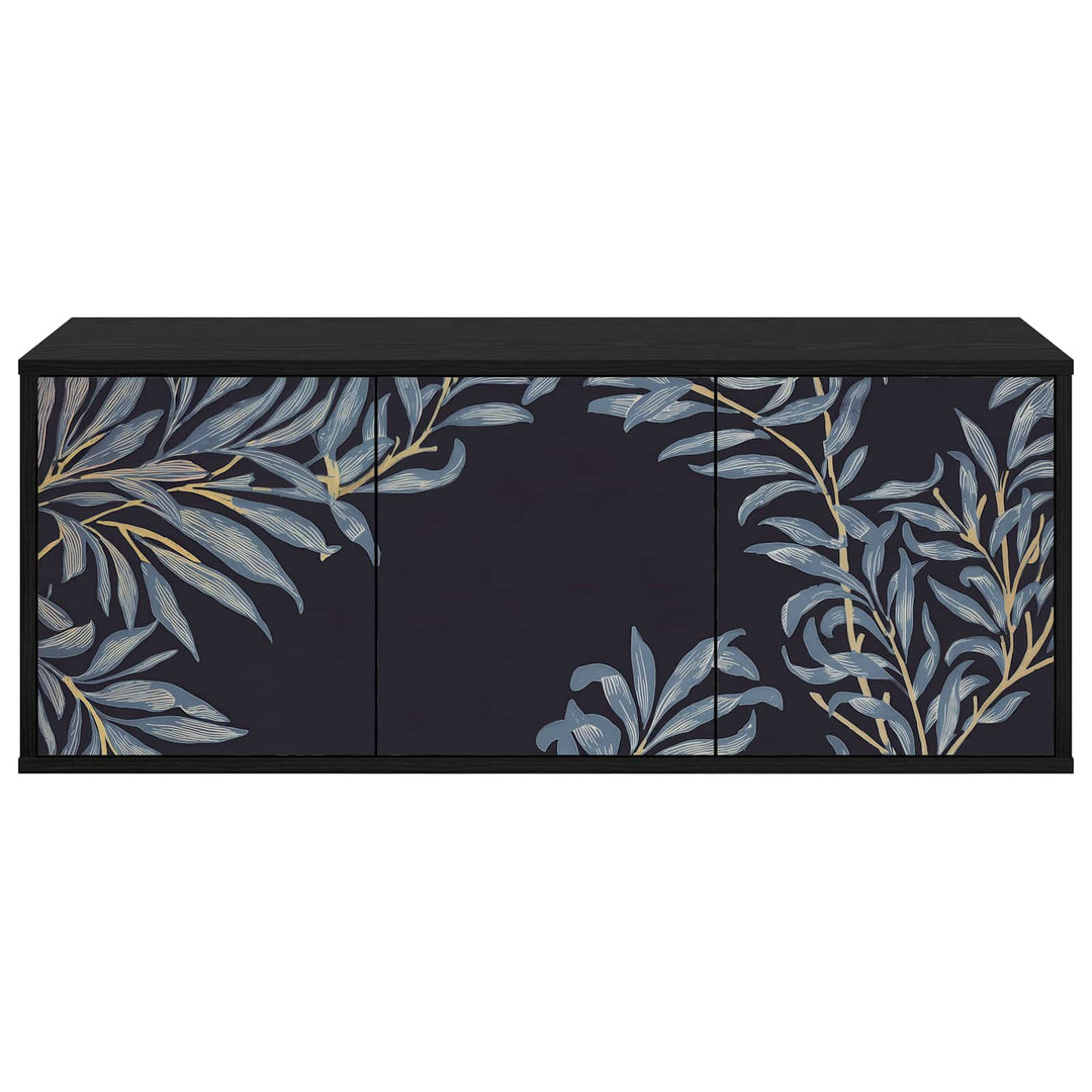 Væghængt TV Skab DOKKUM 102 x 33 x 40 cm Sort eg