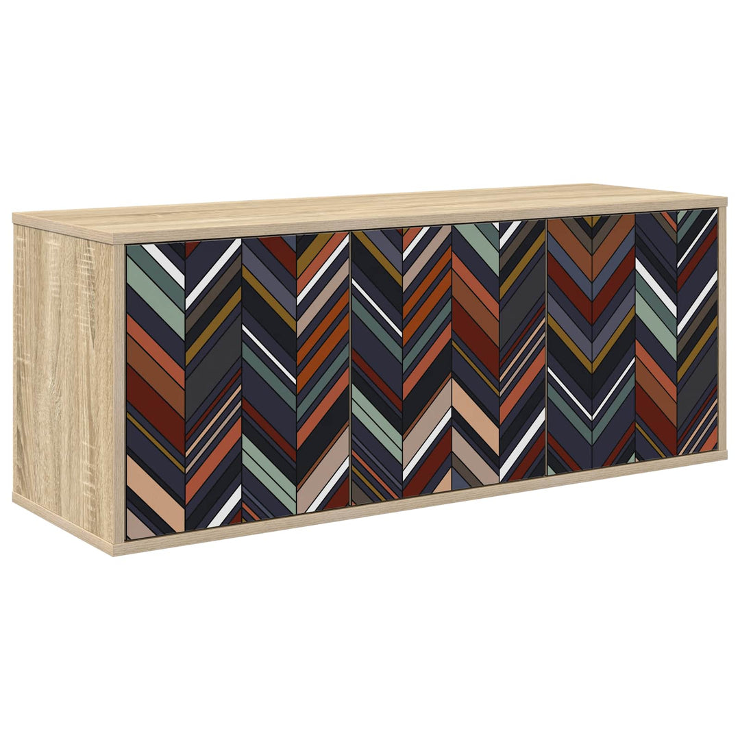 Væghængt TV Skab OMMEN 102 x 33 x 40 cm Sonoma-eg