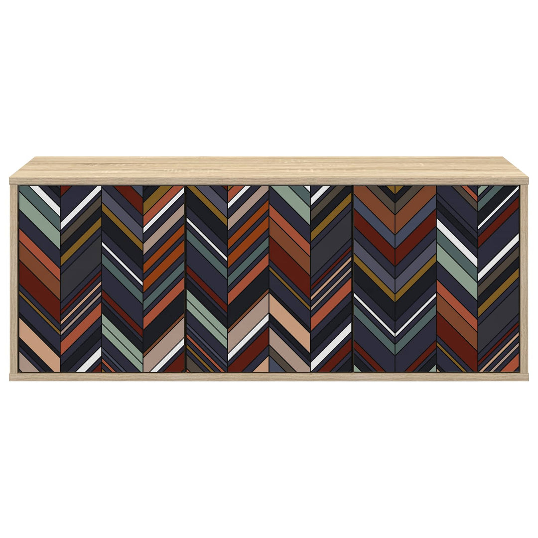 Væghængt TV Skab OMMEN 102 x 33 x 40 cm Sonoma-eg