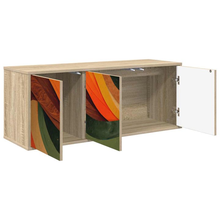 Væghængt TV Skab BONN 102 x 33 x 40 cm Sonoma-eg