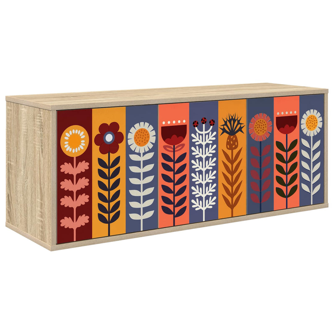 Væghængt TV Skab ESSEN 102 x 33 x 40 cm Sonoma-eg