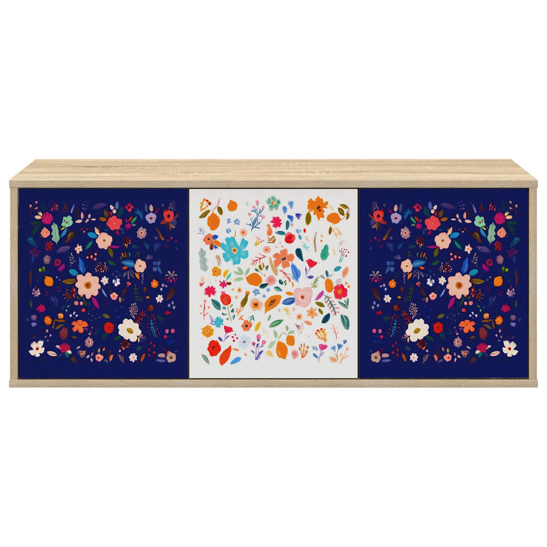 Væghængt TV Skab MAINZ 102 x 33 x 40 cm Sonoma-eg