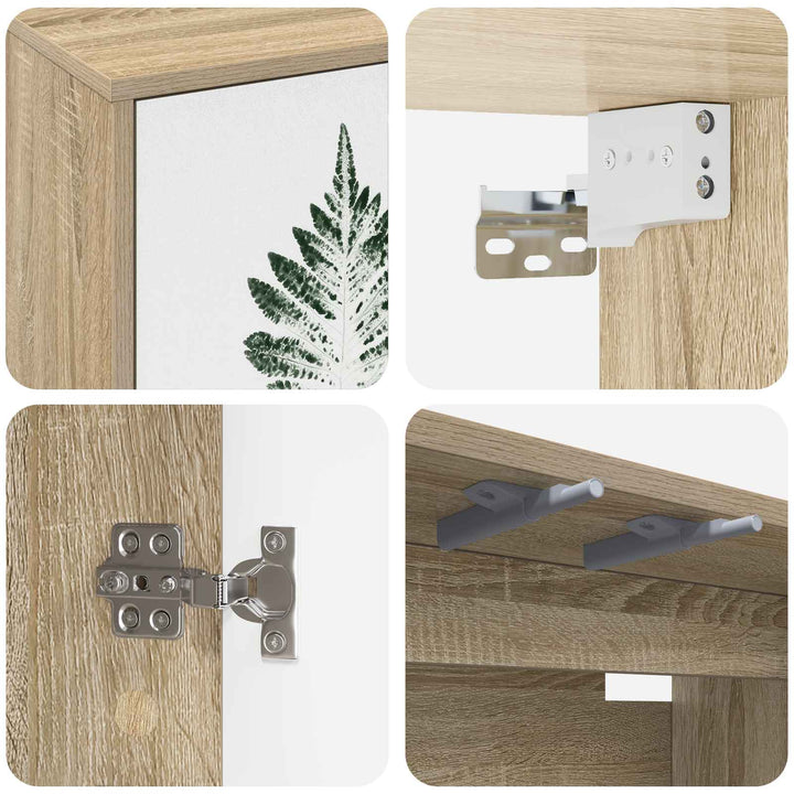 Væghængt TV Skab HANAU 102 x 33 x 40 cm Sonoma-eg